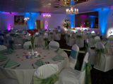 Purple & Blue Uplights really add character to an event!